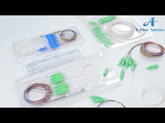 1×4 diviseur optique de fibre de Sc RPA, diviseur de manière de PLC 4 de Mini Type pour TV par câble