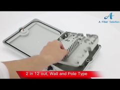 Coffret d'extrémité optique de la fibre IP65, couleur de noir de boîte de câble d'interface de FTTH