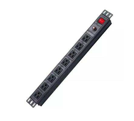 qualité  Customized 8 Way PDU Rack Mount Socket With High Flame Retardancy Material usine