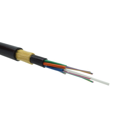 Câble optique aérien de fibre de 48 noyaux, force extérieure d'Aramid de câble à fibres optiques d'ADSS