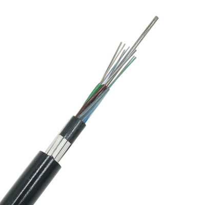 Le verre aérien bavardent 24 types ODM du câble GYFTY73 de fibre de noyau d'OEM