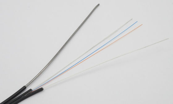 2 câble d'interface optique extérieur de fibre du noyau FTTH avec le porteur central de FRP