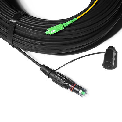 La solution imperméable de FTTH, corde de correction de FTTA avec du Sc a durci le connecteur d'OptiTap