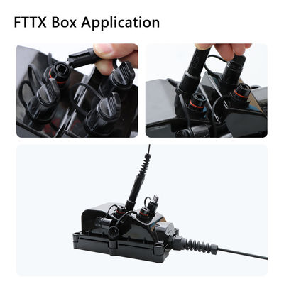 Imperméable adapté aux besoins du client de Sc Mini Optical Connector IP68 renforcé