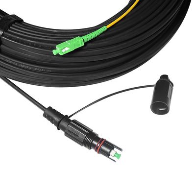 Le câble d'interface pré Connectorized d'Optitap a durci la longueur unimodale de 50FT 100FT