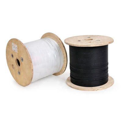 Câble d'interface optique blanc de la couleur FTTH avec l'ODM d'OEM de connecteur de Sc FC