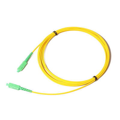 La correction blanche de câble de la fibre G657a2 attachent Sc RPA à Sc RPA 3m unimodaux