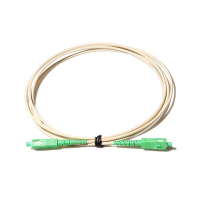 La correction blanche de câble de la fibre G657a2 attachent Sc RPA à Sc RPA 3m unimodaux