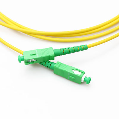la correction de câble de fibre de 3mm attachent Sc UPC - le mode unitaire recto 9/125 de Sc RPA