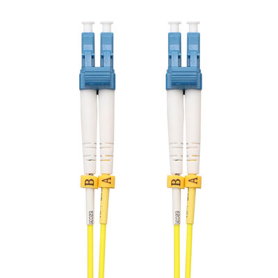 la correction extérieure de fibre de 3m LC LC attachent la couleur jaune pour l'HOMME de LAN de CATV