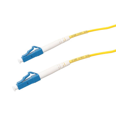 la correction extérieure de fibre de 3m LC LC attachent la couleur jaune pour l'HOMME de LAN de CATV