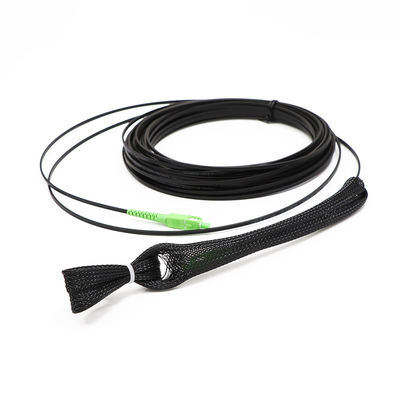 Câble équipé noir de fibre, extrémité du noyau un de la corde de correction de Sc RPA 1 avec le clou de tirage