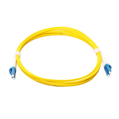 SM LC au duplex de corde de câble de correction de fibre multimode de LC avec 1.6mm 2.0mm 3.0mm