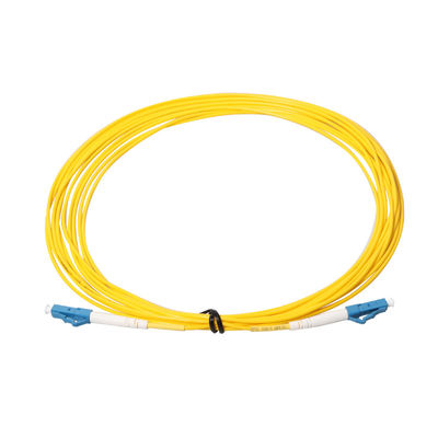 SM LC au duplex de corde de câble de correction de fibre multimode de LC avec 1.6mm 2.0mm 3.0mm