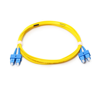 mode unitaire jaune de SC LC ST RPA UPC de corde de correction de fibre de 3m
