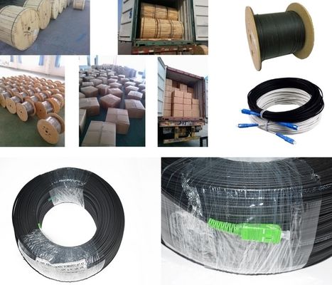 Câble optique plat de fibre de baisse du noyau FTTH G657A1 G657A2 du prix usine 1,2