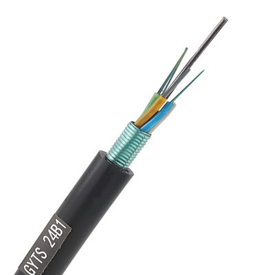 12~288 câble optique extérieur de la fibre GYTS de câble à fibre optique blindé de noyaux