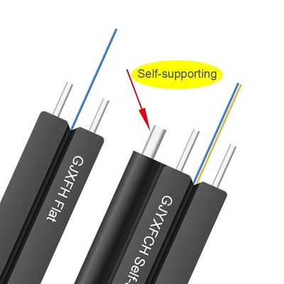 1 câble d'interface optique extérieur d'intérieur de fibre de ftth du gjxh g657a1 g657a2 g652d de gjyxfch de gjyxch des noyaux 4core 12core du noyau 2