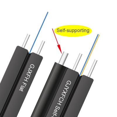 Câble d'interface optique extérieur de fibre du nouvel 2,4 de fibre de ftth d'interface de câble Auto-appui GYXTC8Y GYXTC8H du schéma 8