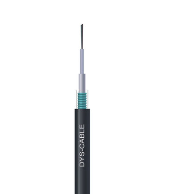 Câble optique de fibre optique extérieur de fibre de mode unitaire de noyau du câble GYXTW G652D 24