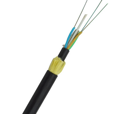 Câble optique aérien autosuffisant extérieur de fibre d'adss de l'envergure 100m de noyau du noyau 24 des adss 12 d'optica de fibra de prix usine