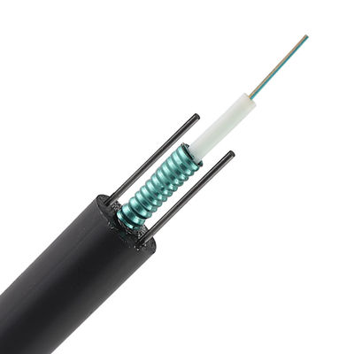 2 / 4/6/8/12/16/24 câbles à fibres optiques G657A GYXTW de noyau de fibre blindée extérieure du mode unitaire