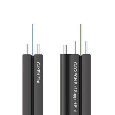 GJXFH 1 2 4 câble d'interface optique d'intérieur de fibre de SM du câble d'interface de ftth de noyau G652d G657A1 G657A2