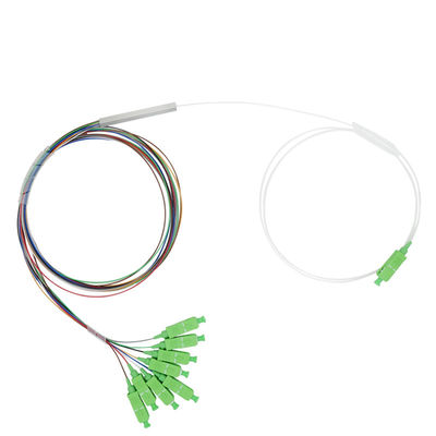 PLC optique adapté aux besoins du client Mini Steel Tube Type du diviseur 1x8 de fibre de FTTH