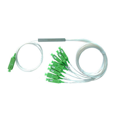 PLC optique adapté aux besoins du client Mini Steel Tube Type du diviseur 1x8 de fibre de FTTH