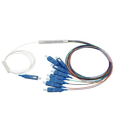 PLC optique adapté aux besoins du client Mini Steel Tube Type du diviseur 1x8 de fibre de FTTH