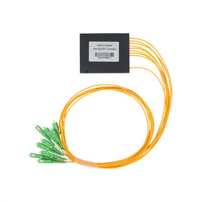 Les ABS 1×8 enferment dans une boîte le diviseur de PLC avec le type de fibre de la manière G657A1 du connecteur 8