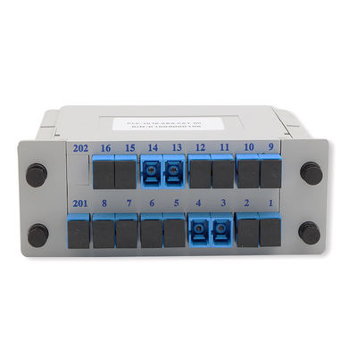 Type optique longueur d'onde de cassette du diviseur 1x16 de fibre de PLC de Sc UPC de 1650nm