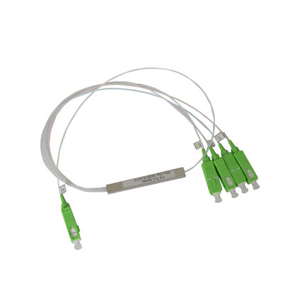 Diviseur optique de PLC 1x4 de fibre, diviseur en acier micro de tube de Sc RPA