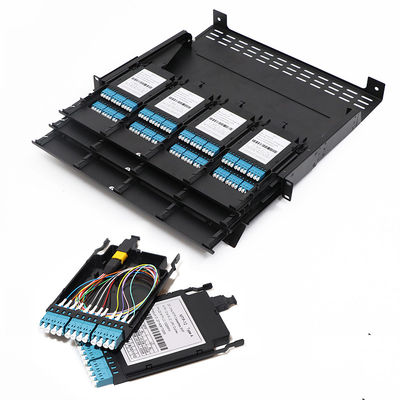 Noyau à haute densité du tableau de connexions de la cassette MPO 24 pour le bâti de support 1U