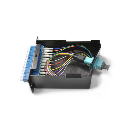 Noyau à haute densité du tableau de connexions de la cassette MPO 24 pour le bâti de support 1U