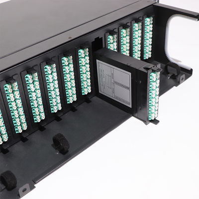 Tableau de connexions optique de la fibre MPO HD 1U 2U 4U avec 72 le port du port 48 du port 64
