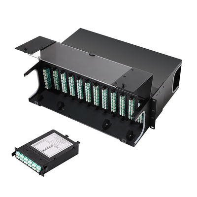 Tableau de connexions optique de la fibre MPO HD 1U 2U 4U avec 72 le port du port 48 du port 64