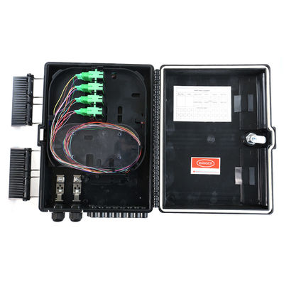 Coffret d'extrémité optique de la fibre IP65, couleur de noir de boîte de câble d'interface de FTTH