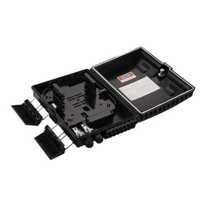 Coffret d'extrémité optique de la fibre IP65, couleur de noir de boîte de câble d'interface de FTTH