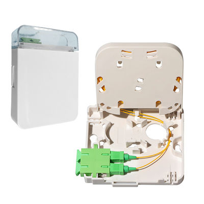 Type optique gauche de Sc de coffret d'extrémité de fibre de FTTH 1 mini pour le panneau de prise murale
