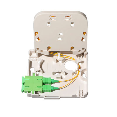 Type optique gauche de Sc de coffret d'extrémité de fibre de FTTH 1 mini pour le panneau de prise murale