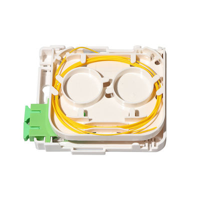 Type optique gauche de Sc de coffret d'extrémité de fibre de FTTH 1 mini pour le panneau de prise murale