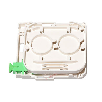 Type optique gauche de Sc de coffret d'extrémité de fibre de FTTH 1 mini pour le panneau de prise murale