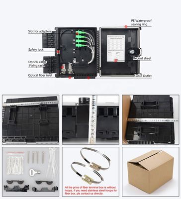 Petit coffret d'extrémité optique de fibre, port de la boîte 16 de câble d'interface pour FTTH