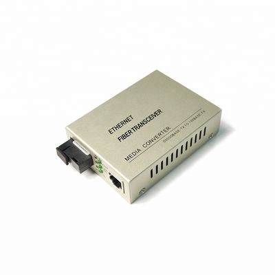 Type duplex recto gauche optique du convertisseur 4 de médias de fibre de mode unitaire de Sc de 20KM