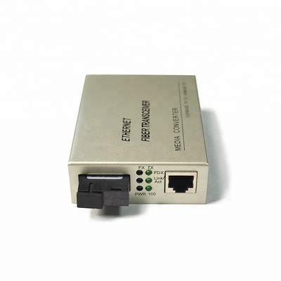 Type duplex recto gauche optique du convertisseur 4 de médias de fibre de mode unitaire de Sc de 20KM