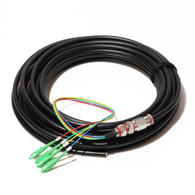 24 câbles optiques blindés de fibre de noyau du noyau 36, corde de correction imperméable extérieure de tresse