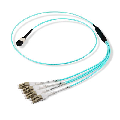 8 évasion hommes-femmes de sortance de corde de correction de câble de fibre de noyau du noyau 12 MPO MTP au LC