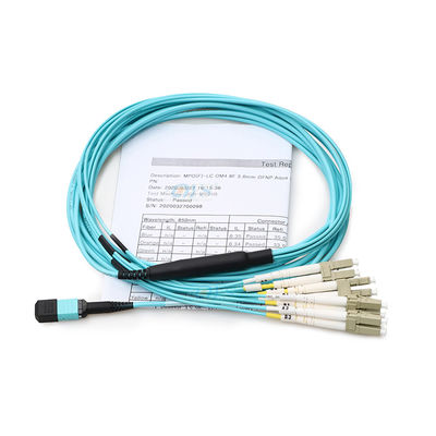 24 câbles équipés de fibre de noyau, MPO au câble d'évasion de LC pour FTTH