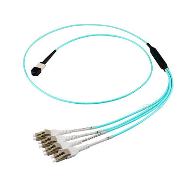 24 câbles équipés de fibre de noyau, MPO au câble d'évasion de LC pour FTTH